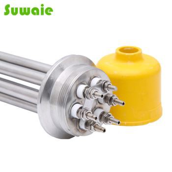 Потопяем нагревател от месингов фланец от неръждаема стомана